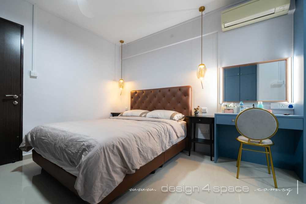 Contemporary Bedroom with Ceiling Light and Wardrobe