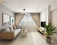 Contemporary New 4-Room HDB by Omni Design Pte Ltd