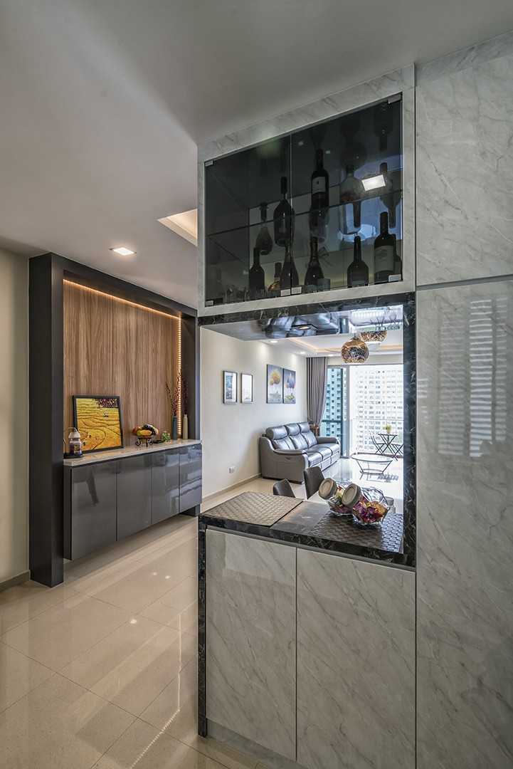 Modern Entryway with Small Storage and Shoe Cabinets