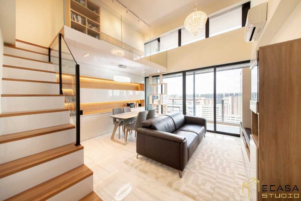 Modern Living Room with Sofa and TV