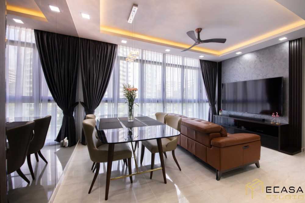 Modern Living Room with Sofa and TV