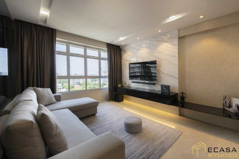 Modern Living Room with Sofa and TV