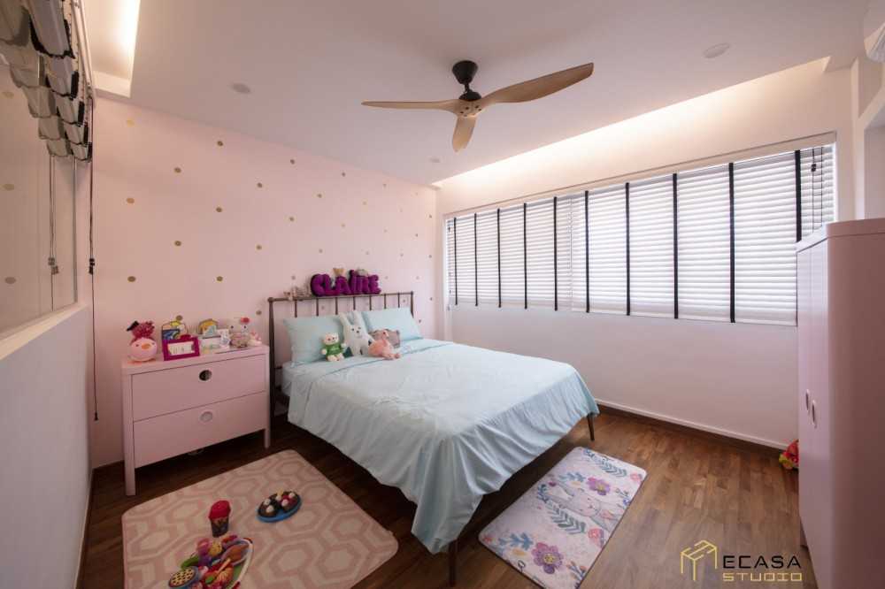 Minimalist Kids Room with Toys and Bed