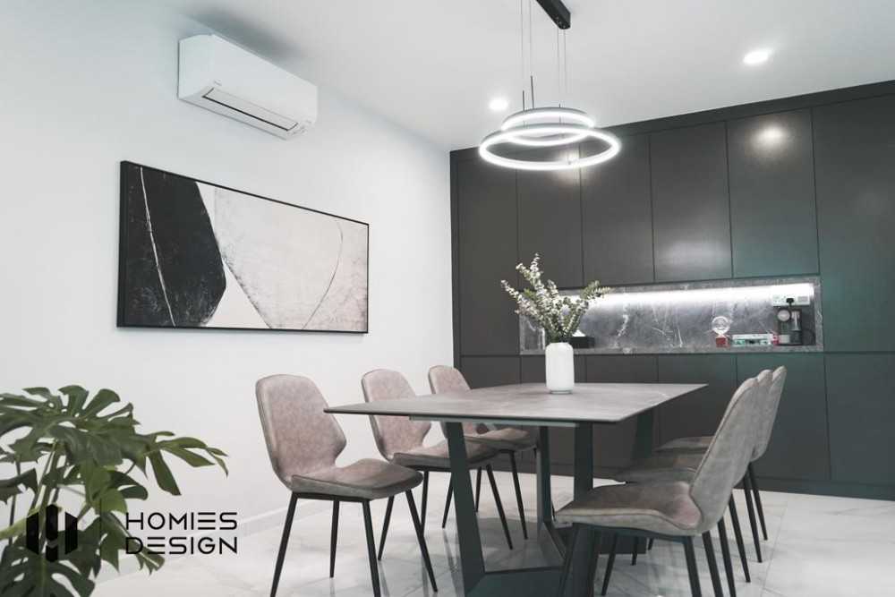 Minimalist Living Room with TV Console and Feature Wall