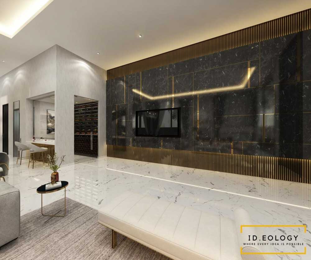 Contemporary Home Theatre at Greenview Crescent by Ideology Interior Hometrust