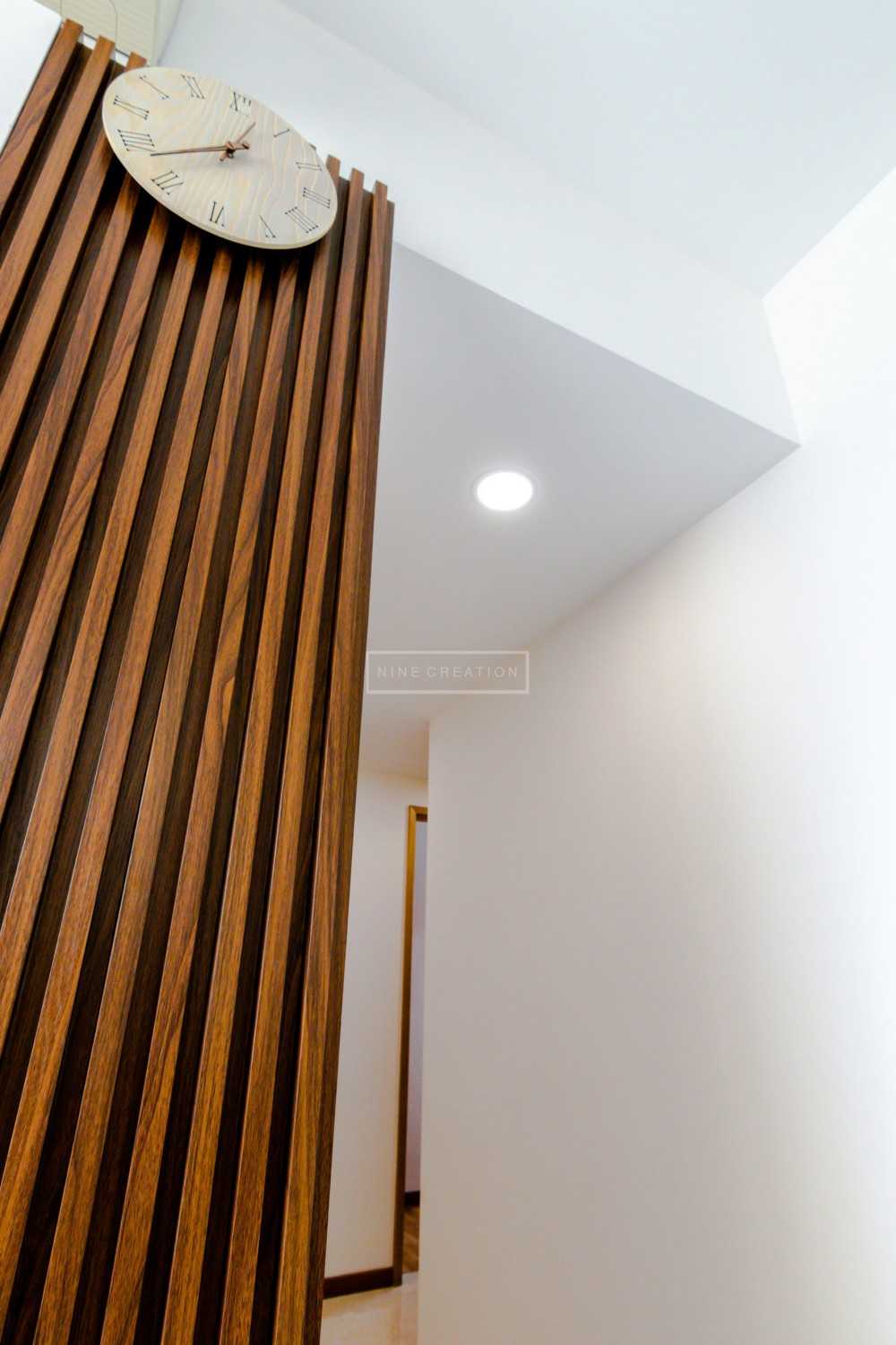 Modern Living Room with Feature Wall and Drop Light