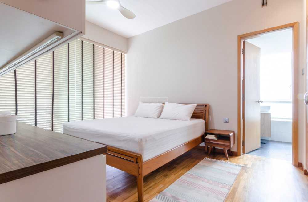 Modern Bedroom with Ceiling Light and Wardrobe