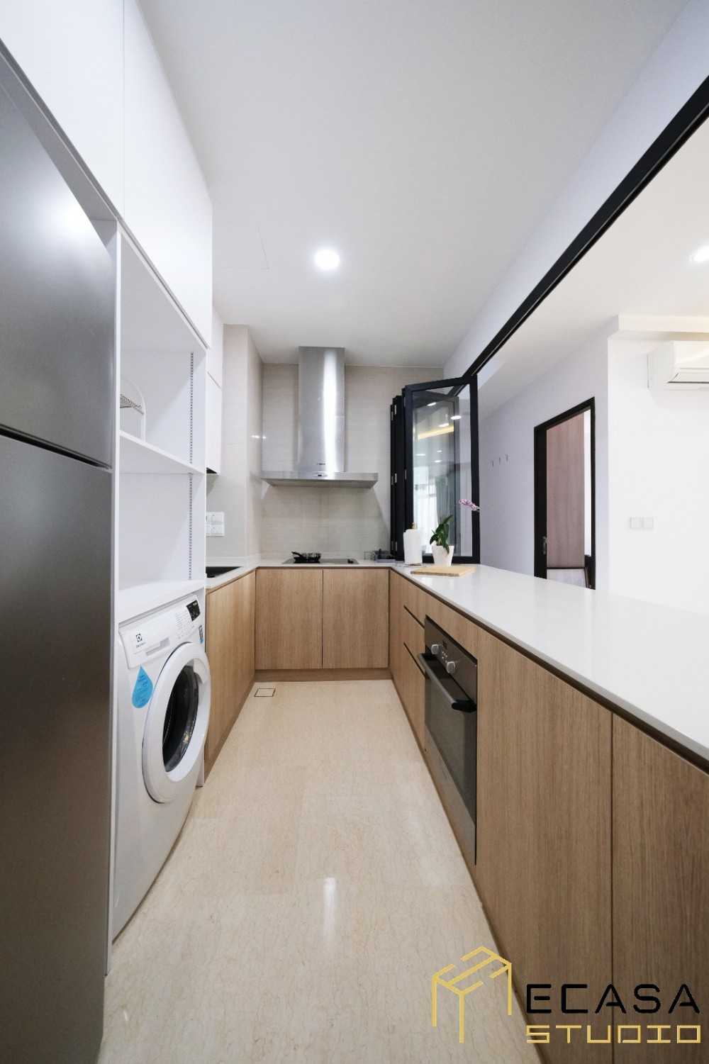 Scandinavian Kitchen with Kitchen Accessories and Dishwasher
