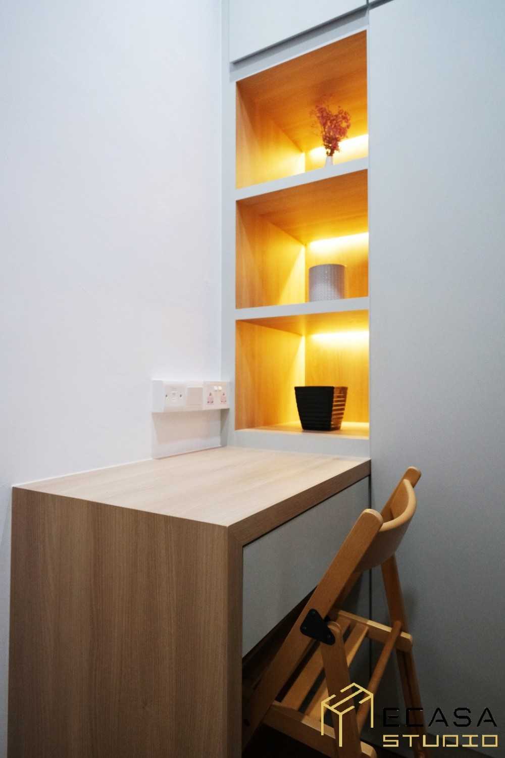 Scandinavian Study with Desk Chairs and Lighting