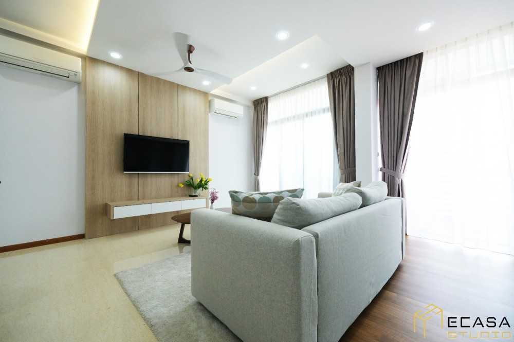 Scandinavian Living Room with Sofa and TV