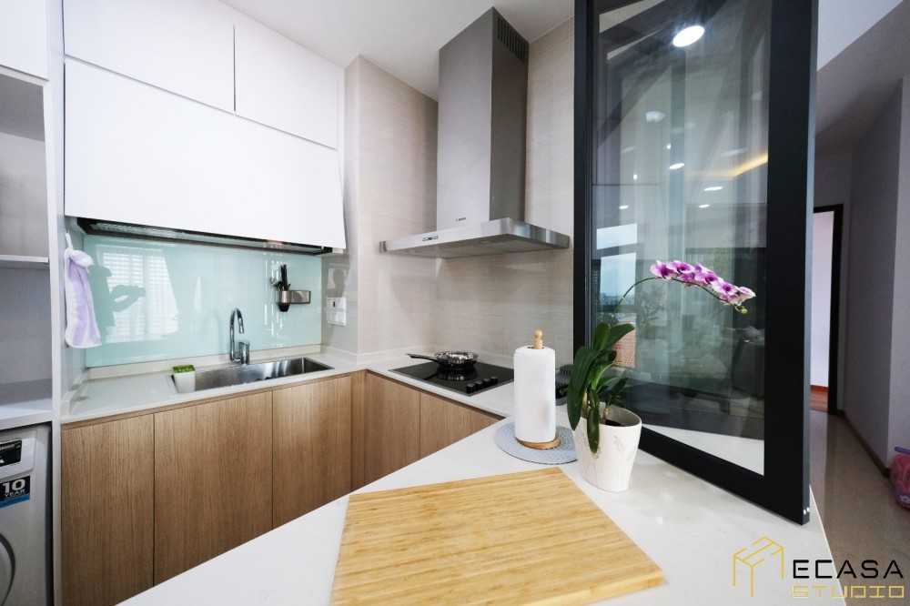 Scandinavian Kitchen with Kitchen Accessories and Dishwasher