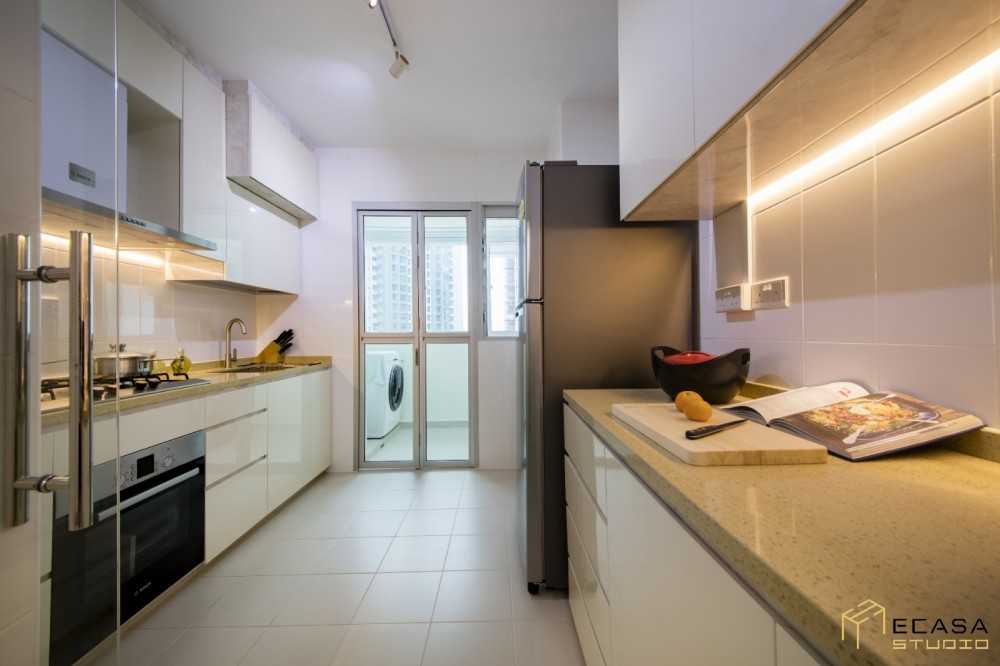 Modern Kitchen with Kitchen Accessories and Dishwasher