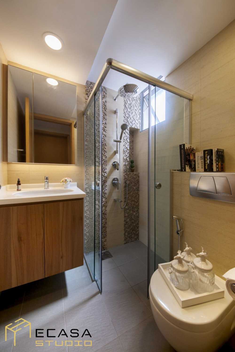 Industrial Bathroom with Rainshower and Bathroom Accessories