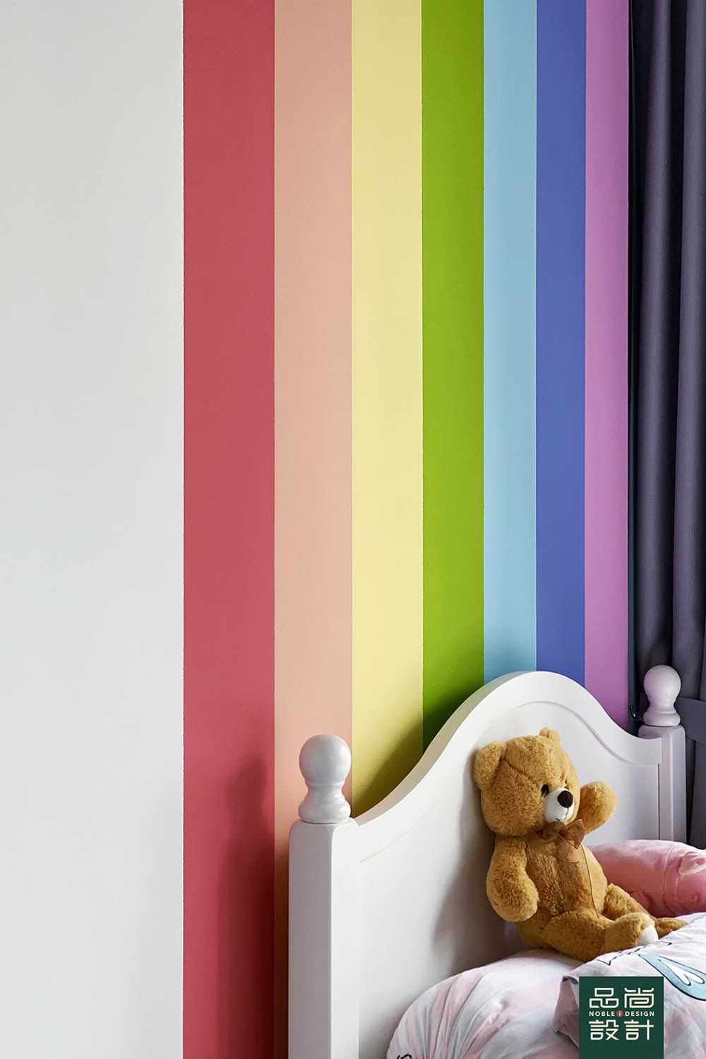 Asian Bedroom with Paintings and Children's Beds