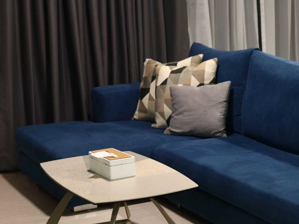 Contemporary Living Room with Sofa and Fabric Sofa