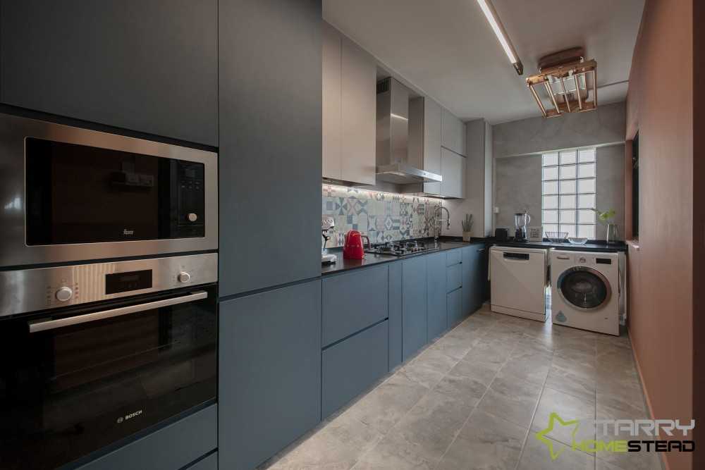Modern Kitchen with Countertop and Kitchen Tap