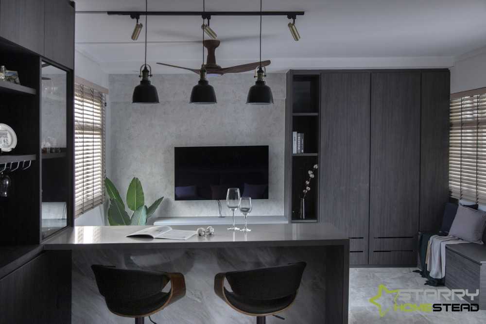 Modern Living Room with Sofa and TV