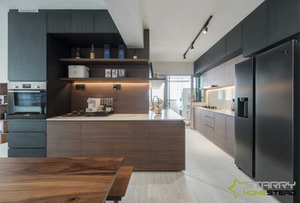 Modern Kitchen with Countertop and Cupboard
