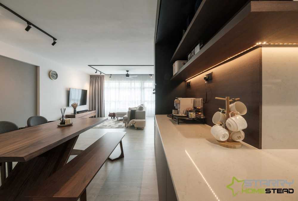 Modern Kitchen with Countertop and Kitchen Accessories