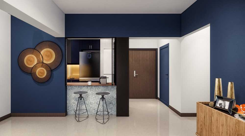Scandinavian Kitchen with Kitchen Window and Kitchen Island