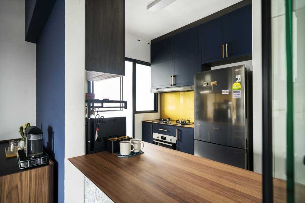 Eclectic Kitchen with Countertop and Kitchen Window