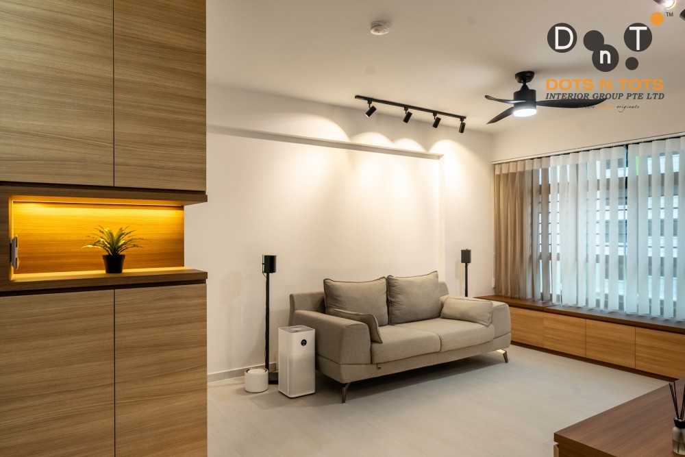 Contemporary Living Room with Sofa and Flooring