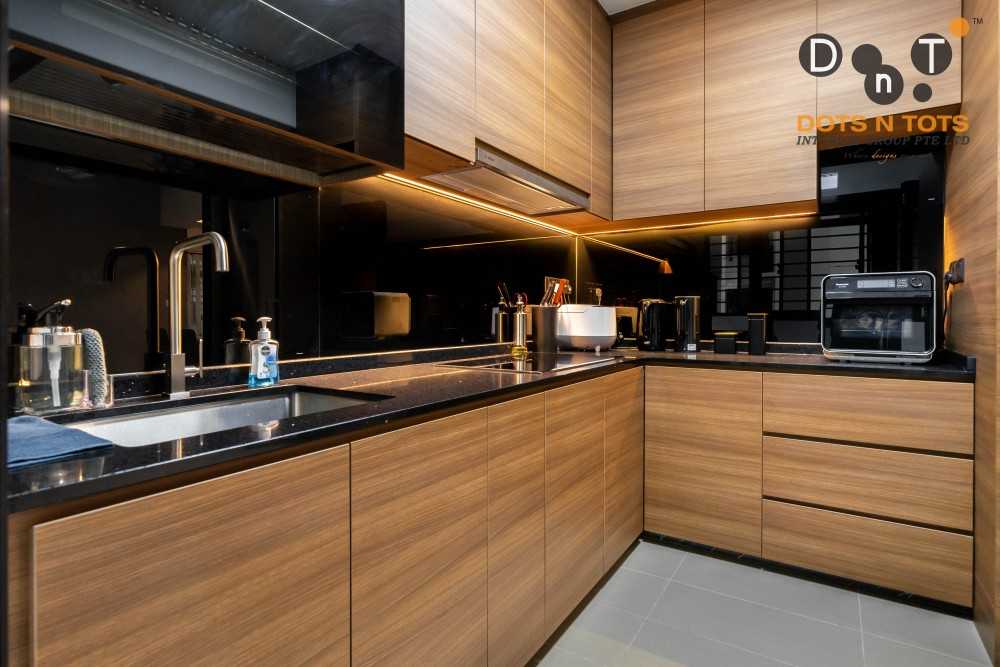 Contemporary Kitchen with Kitchen Window and Kitchen Island