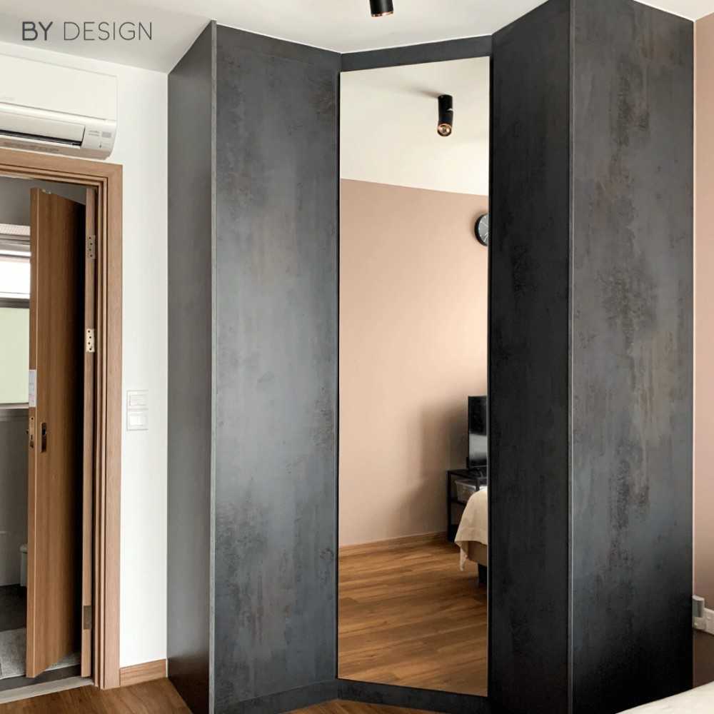 Modern Bedroom with Wardrobe and Flooring
