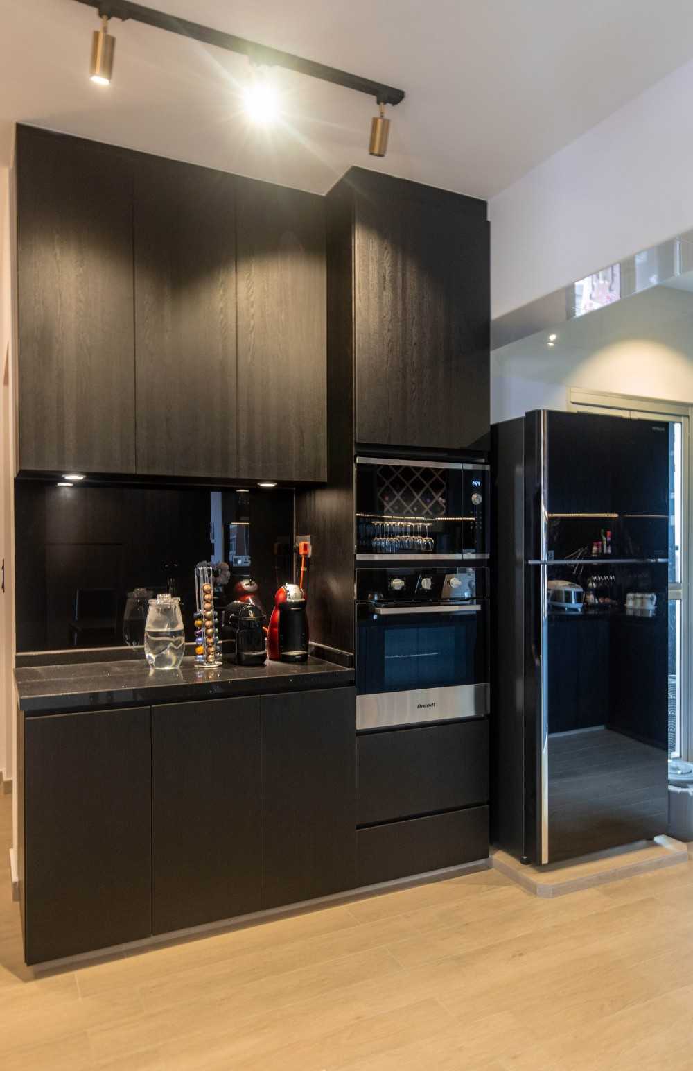 Modern Kitchen with Countertop and Cupboard
