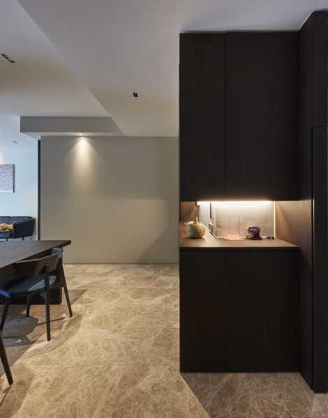 Scandinavian Foyer with Artwork and Console Table