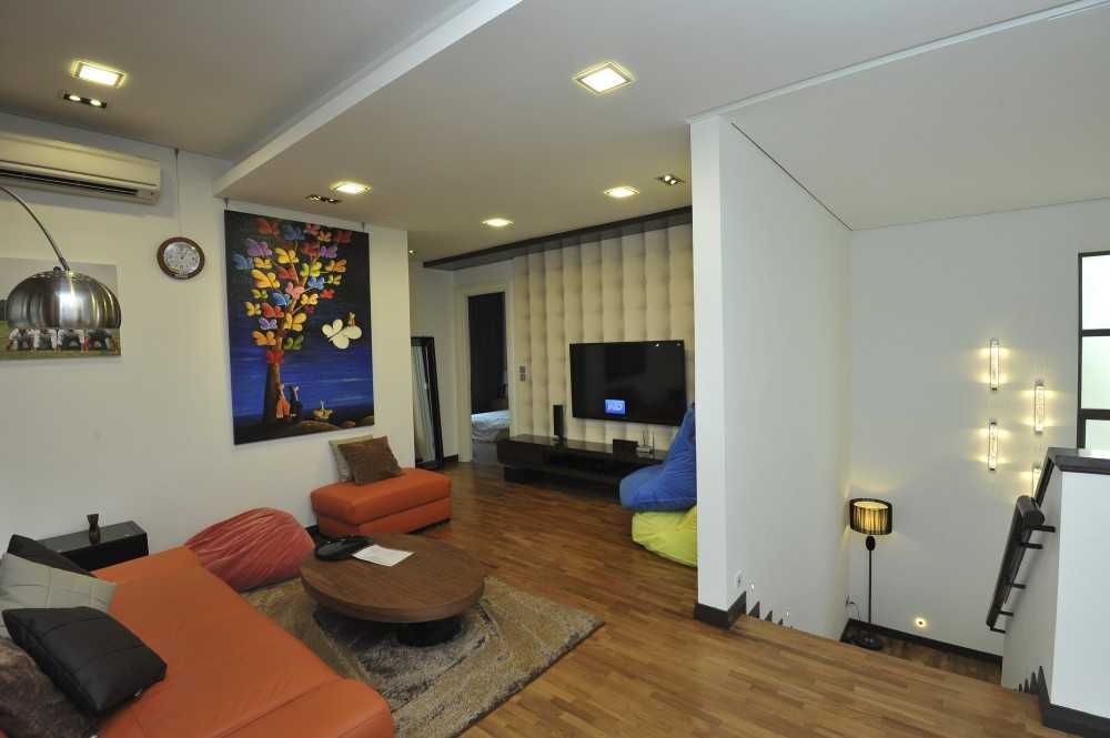 Modern Home Theatre with Settee and TV Console