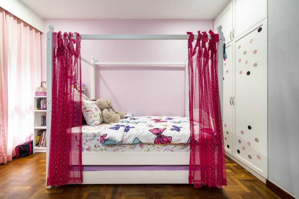 Modern Kids Room with Platform Bed and Toys