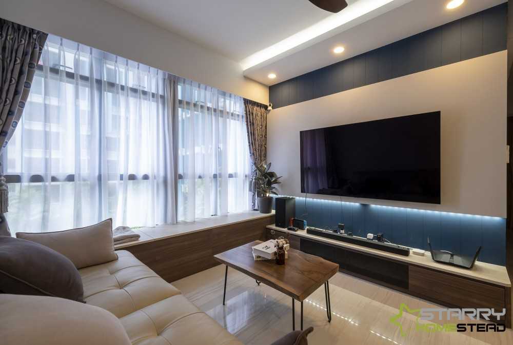 Modern Living Room with Sofa and TV