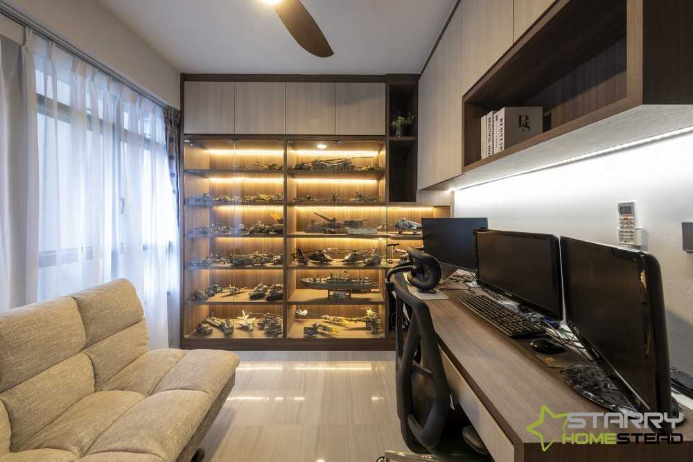 Modern Study with Desk and Office Chair