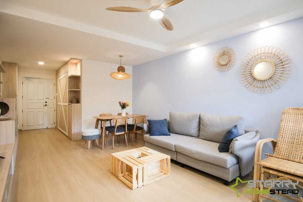 Scandinavian Living Room with Sofa and 3 Seater Sofa