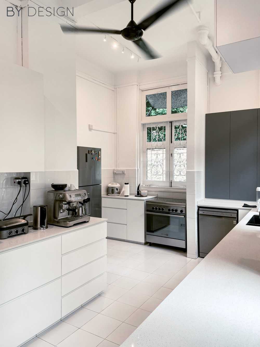 Modern Kitchen with Countertop and Cookware