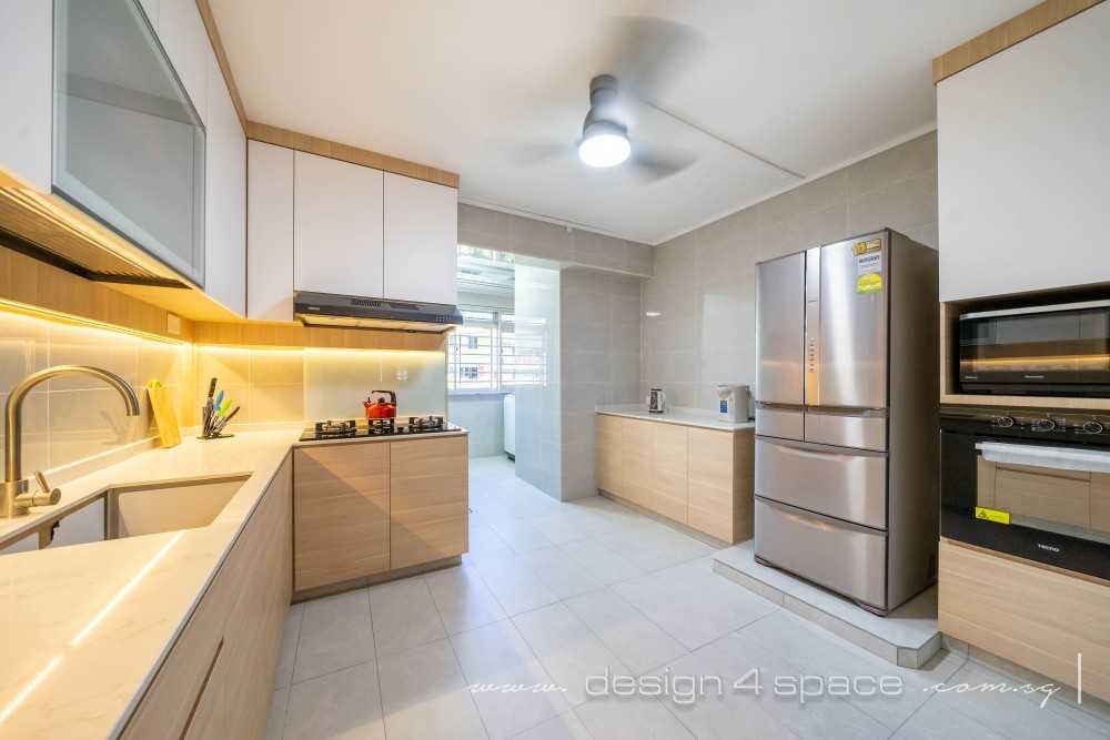 Contemporary Kitchen with Kitchen Window and Open Kitchen