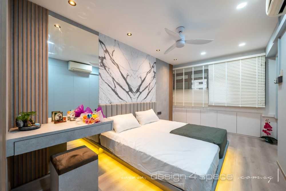 Modern Bedroom with Wardrobe and Built-in Bed