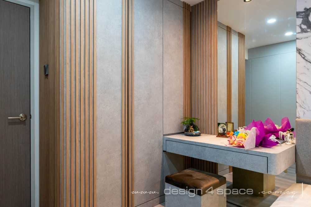 Modern Bedroom with Vinyl Flooring and Wardrobe