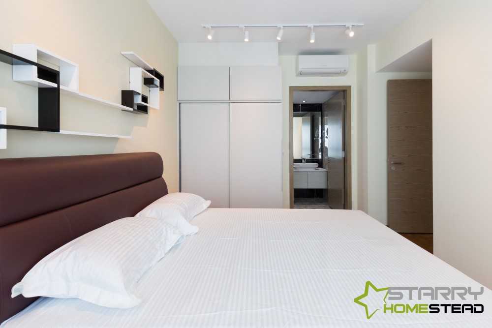 Scandinavian Bedroom with Wardrobe and Sliding Wardrobe
