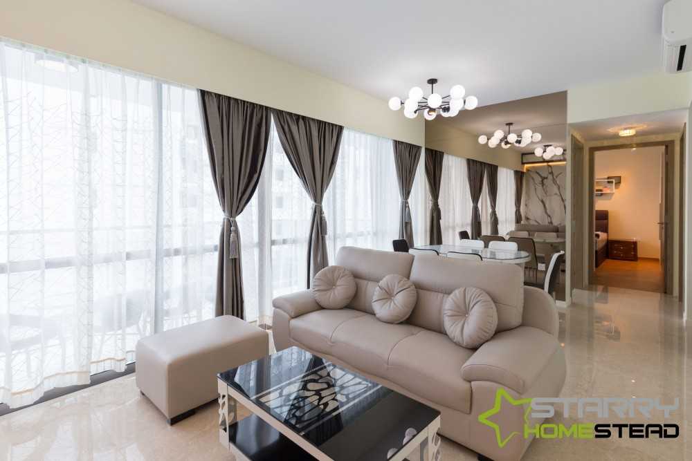 Scandinavian Living Room with Sofa and Coffee Table