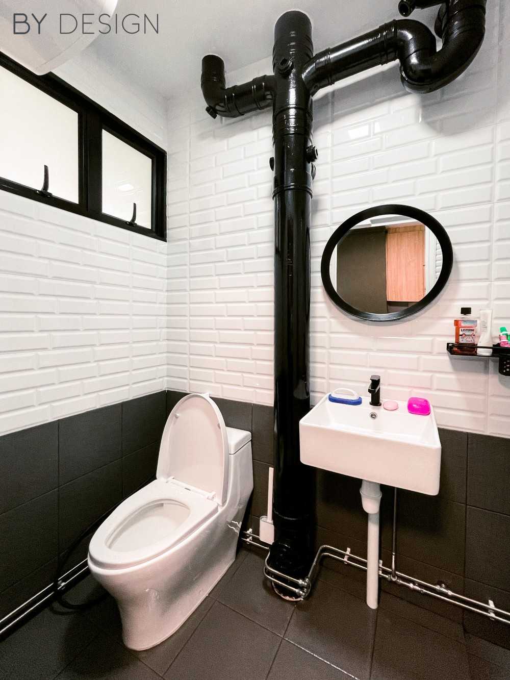 Industrial Bathroom with Mirror and Bathroom Mirrors