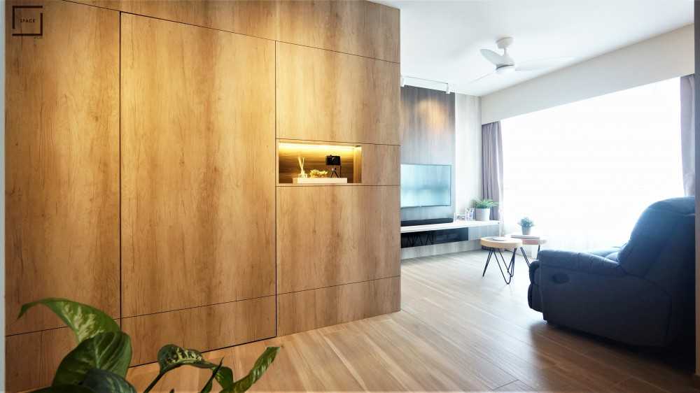 Contemporary Living Room with TV Console and Sofa