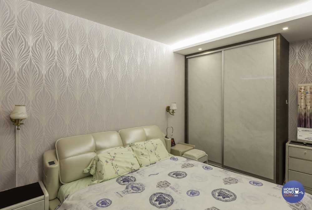 Modern Bedroom with Cove Lighting and Wardrobe