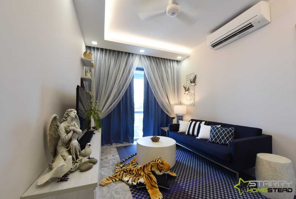 Modern Living Room with TV Console and Sofa