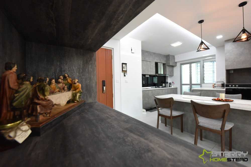 Scandinavian Dining Room with Dining Table and Dining Chairs