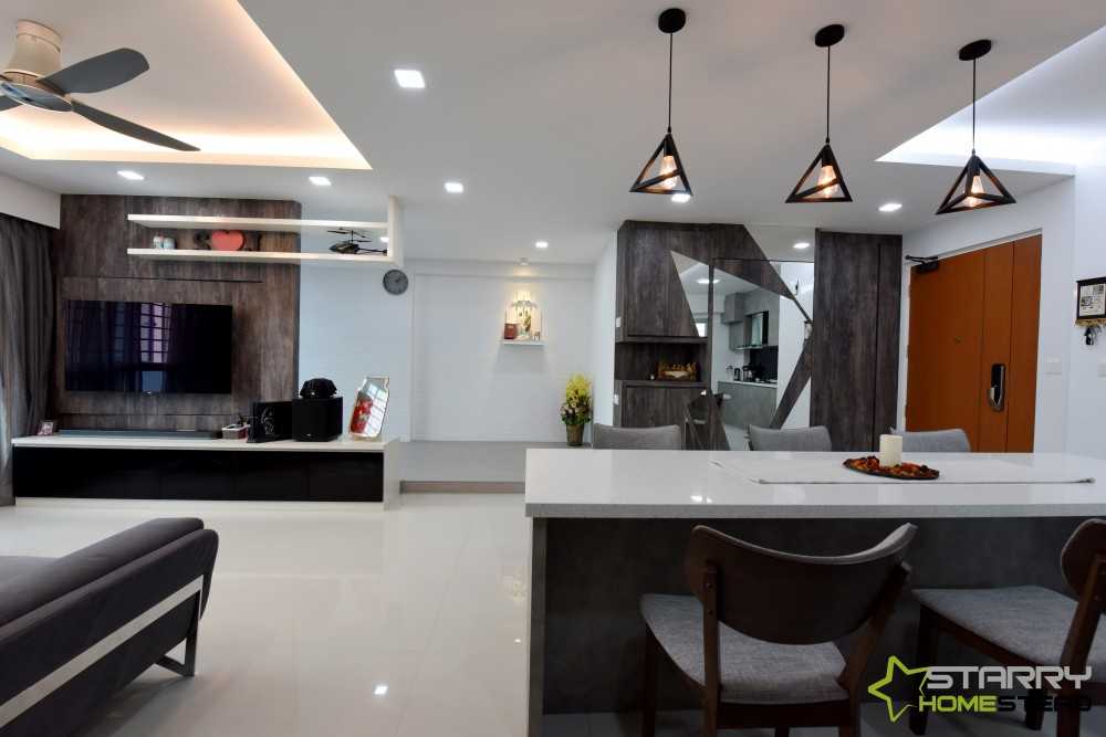 Scandinavian Dining Room with Dining Table and Dining Chairs