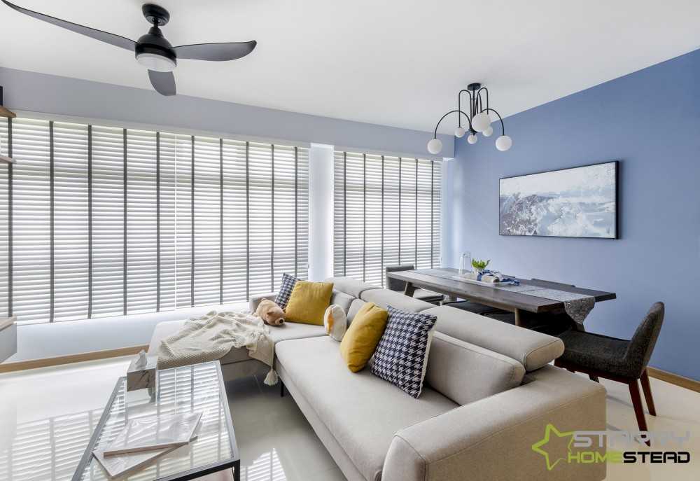 Scandinavian Living Room with Sofa and 3 Seater Sofa