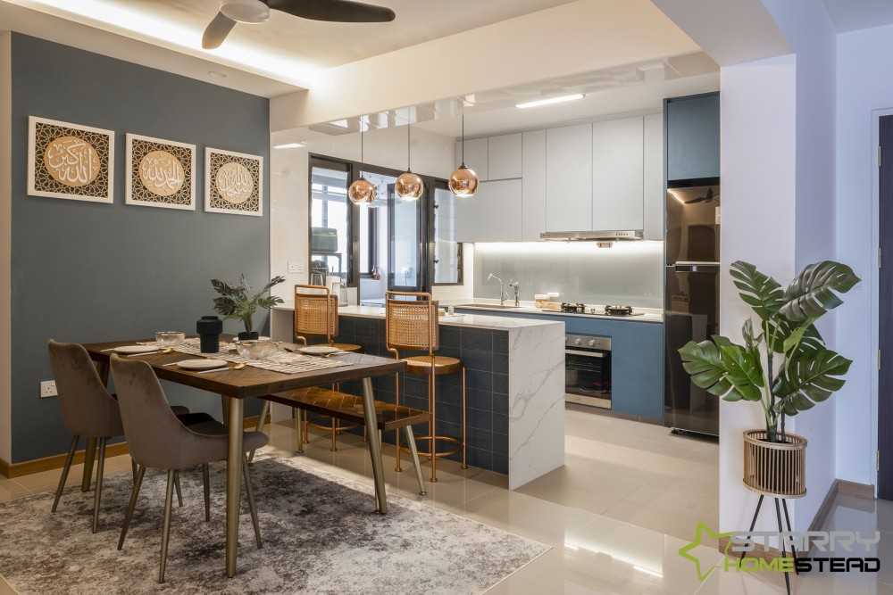 Modern Dining Room with Dining Table and Dining Chairs