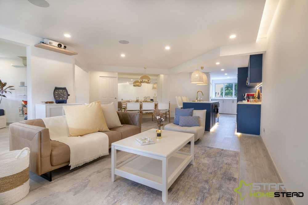 Country Living Room with Sofa and 3 Seater Sofa